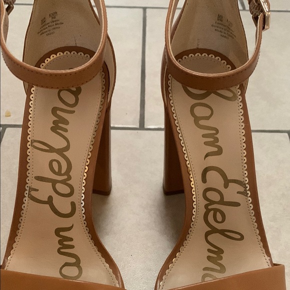 Sam Edelman Tan High Heel Sandals with Ankle Strap - Picture 2 of 8
